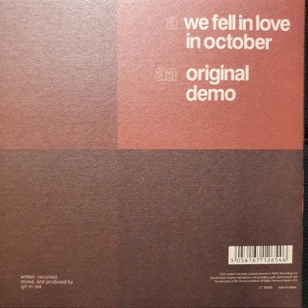 girl in red - we fell in love in october 7" Vinyl