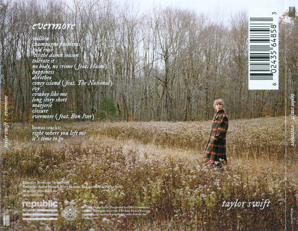 Taylor Swift - Evermore Deluxe CD