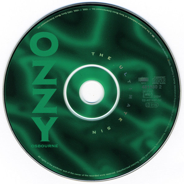 Ozzy Osbourne - The Ultimate Sin Remastered CD