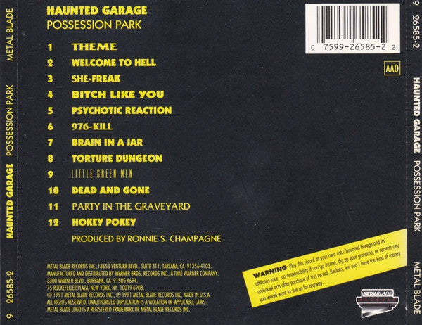 Haunted Garage - Possession Park CD