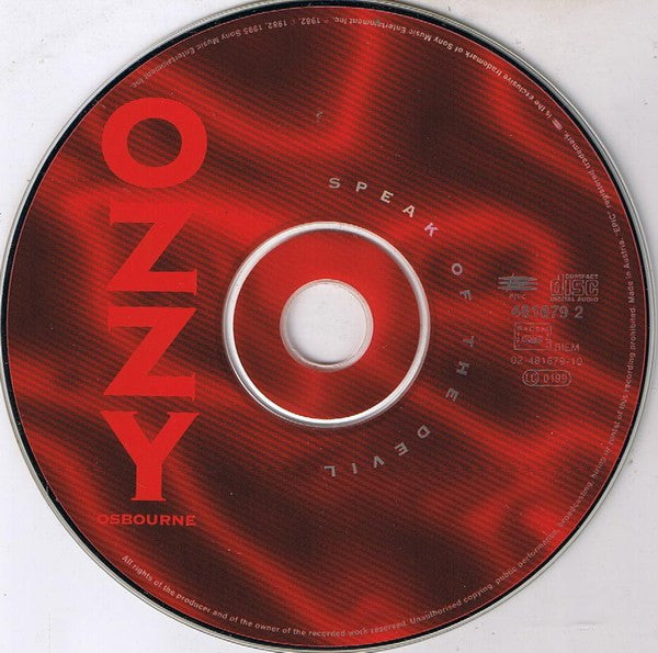Ozzy Osbourne – Speak Of The Devil CD