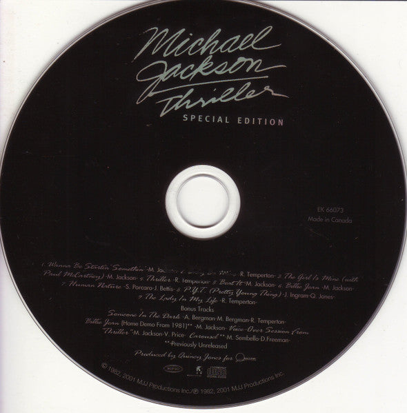 Michael Jackson - Thriller (Remastered/Special Edition) CD