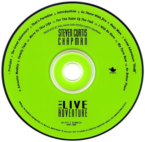Steven Curtis Chapman - The Live Adventure CD
