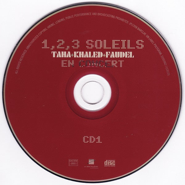 Faudel, Cheb Khaled & Rachid Taha - 1, 2, 3 Soleils 2CDs