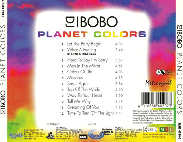 DJ BoBo - Planet Colors CD