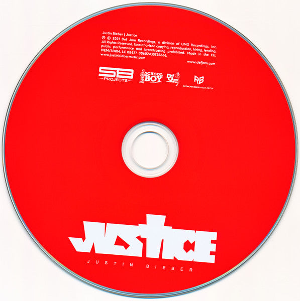 Justin Bieber - Justice CD