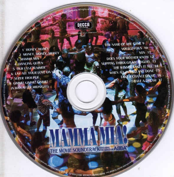 Mamma Mia!: The Movie Soundtrack CD