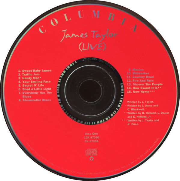 James Taylor - (Live) 2 CDs