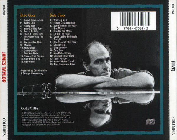 James Taylor - (Live) 2 CDs