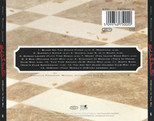 Michael Jackson - Blood On The Dance Floor (HIStory In The Mix) CD