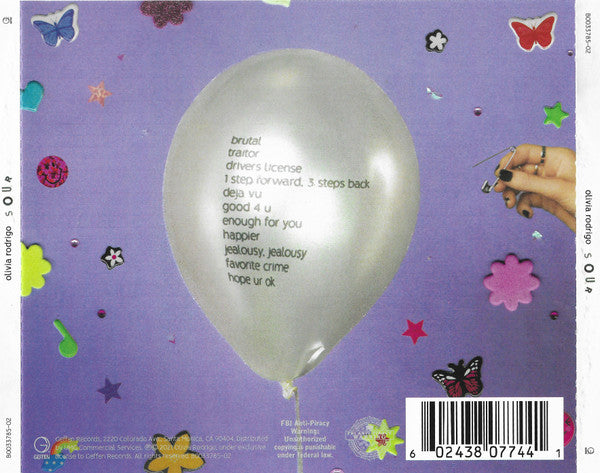 Olivia Rodrigo - Sour CD