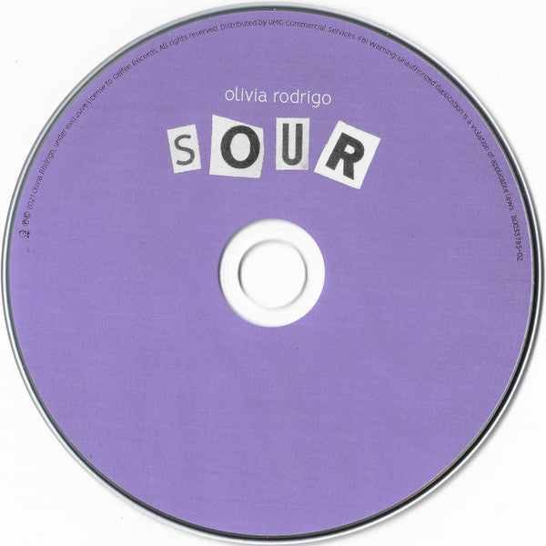Olivia Rodrigo - Sour CD