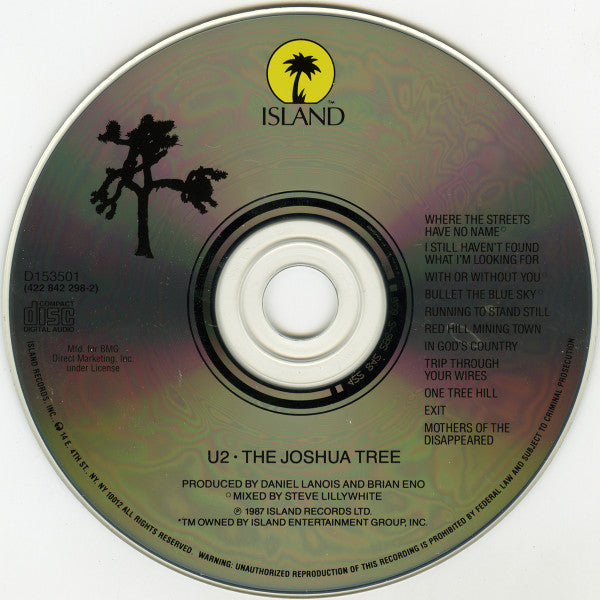 U2 - The Joshua Tree CD