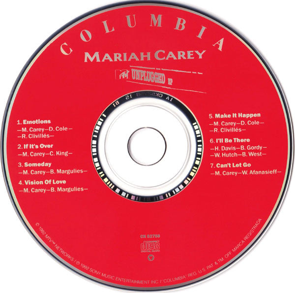 Mariah Carey - MTV Unplugged EP CD