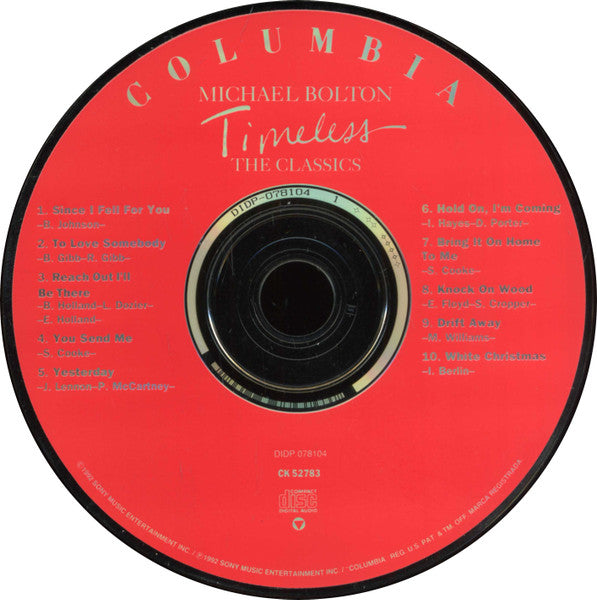 Michael Bolton - Timeless (The Classics) CD