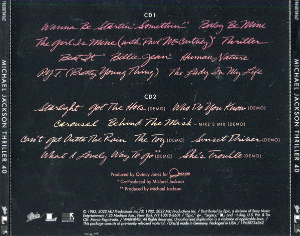 Michael Jackson - Thriller (40th Anniversary) 2CD