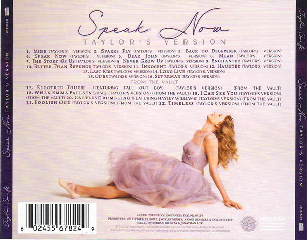 Taylor Swift - Speak Now (Taylor's Version) 2CDs