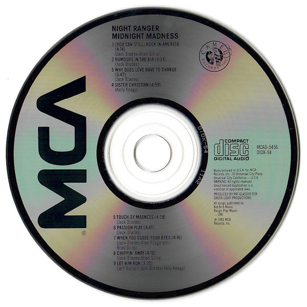 Night Ranger - Midnight Madness CD