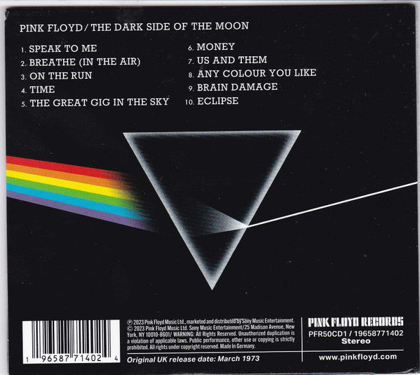 Pink Floyd - The Dark Side of the Moon (50th Anniversary) [Remastered] CD