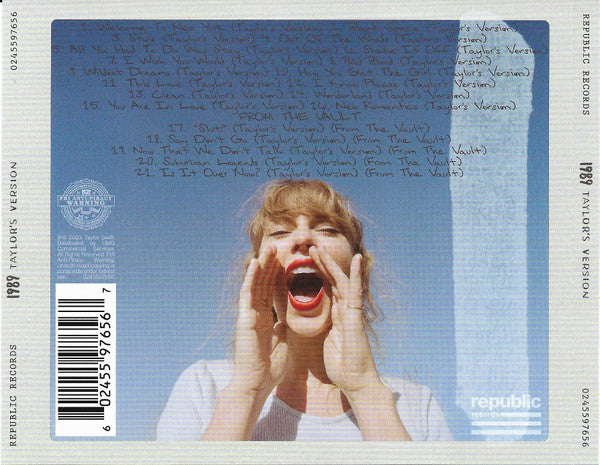 Taylor Swift - 1989 (Taylor's Version) [Crystal Skies Blue Edition] CD