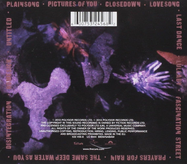 The Cure - Disintegration Remastered CD