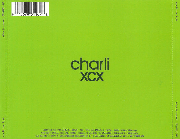 Charli xcx - Brat CD – Elita Records