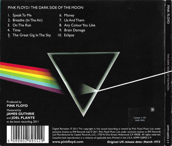 Pink Floyd - The Dark Side Of The Moon CD