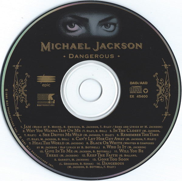 Michael Jackson – Dangerous CD