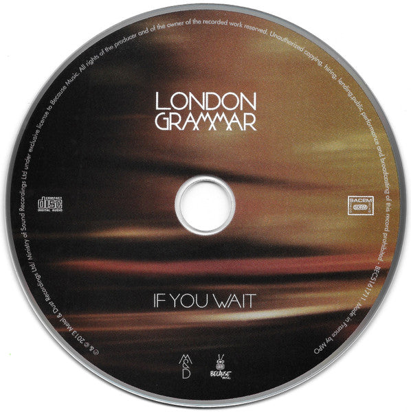 London Grammar - If You Wait CD
