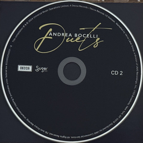 Andrea Bocelli - Duets 30th Anniversary 2CD [Target Exclusive]