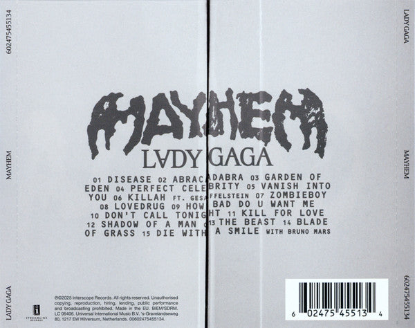 Lady Gaga - Mayhem CD [Alternate Cover]