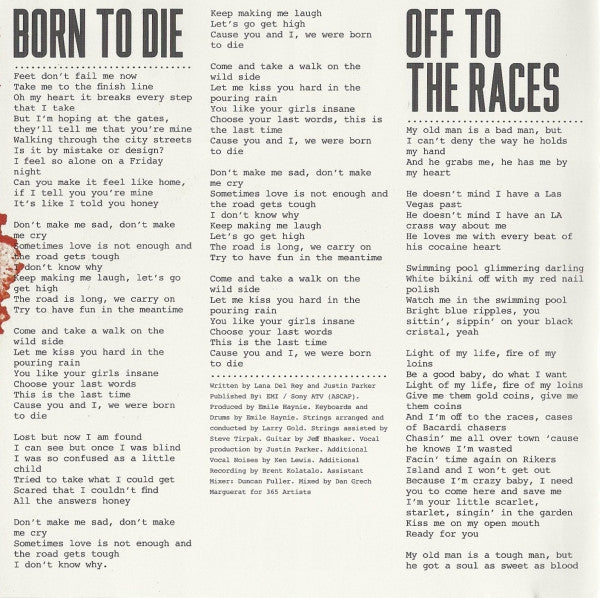 Lana Del Rey - Born to Die CD