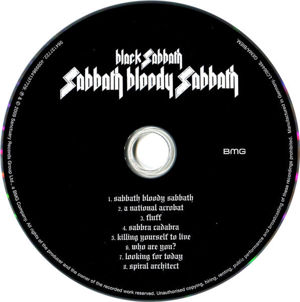 Black Sabbath - Sabbath Bloody Sabbath CD