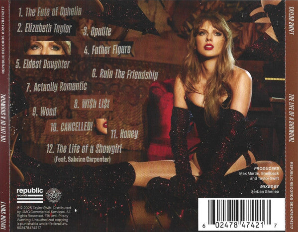 Taylor Swift - The Life of a Showgirl: It’s Beautiful Edition CD w/ Poster