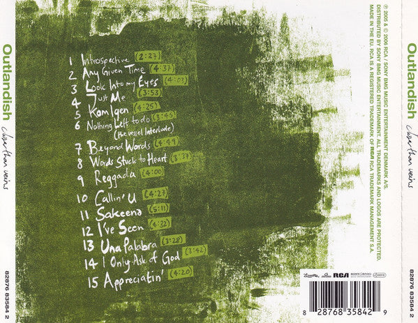 Outlandish - Closer Than Veins CD