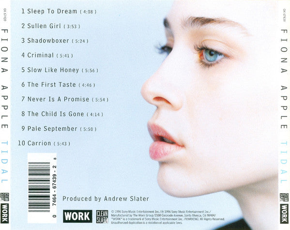 Fiona Apple - Tidal CD