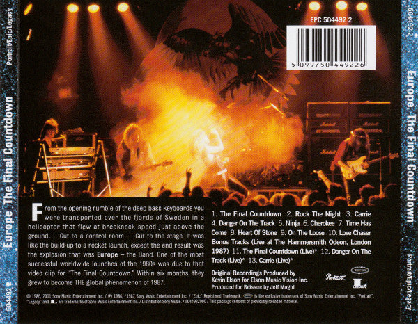 Europe - The Final Countdown (Remastered) CD
