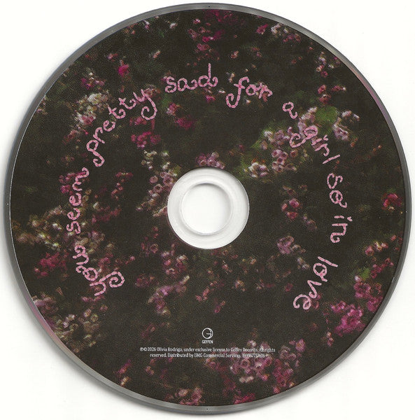 Olivia Rodrigo - you seem pretty sad for a girl so in love CD