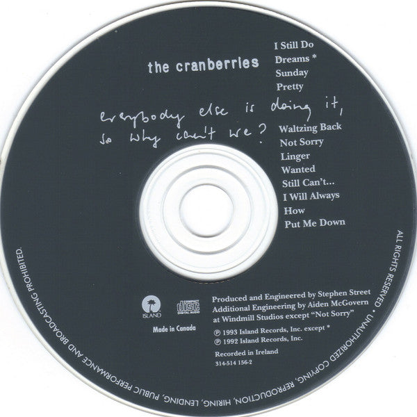 The Cranberries - Everybody Else Is Doing It So Why Can't We CD