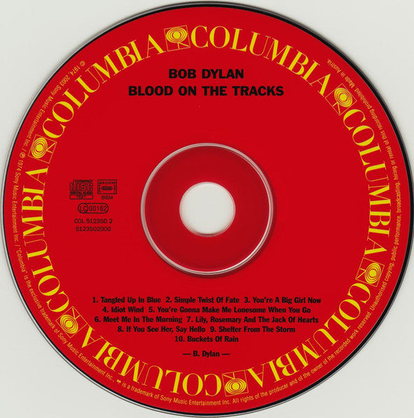 Bob Dylan - Blood On the Tracks CD