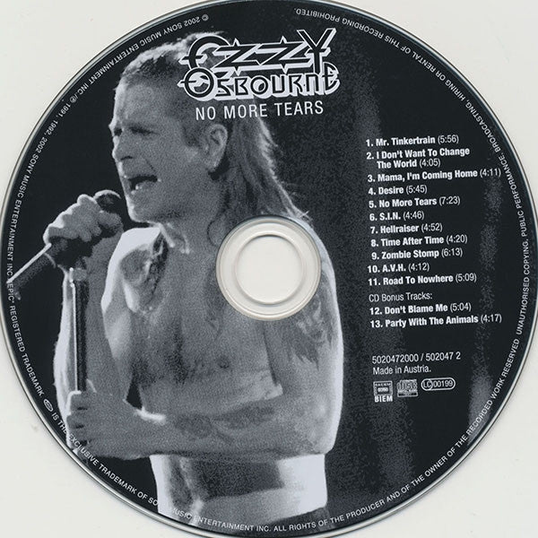 Ozzy Osbourne - No More Tears CD