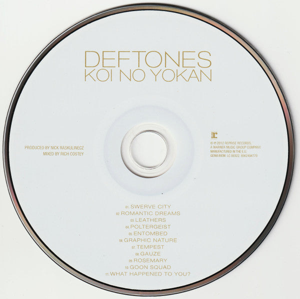 Deftones - Koi No Yokan CD