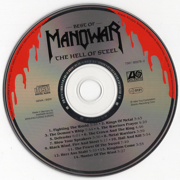 Manowar - Best Of Manowar - The Hell Of Steel CD