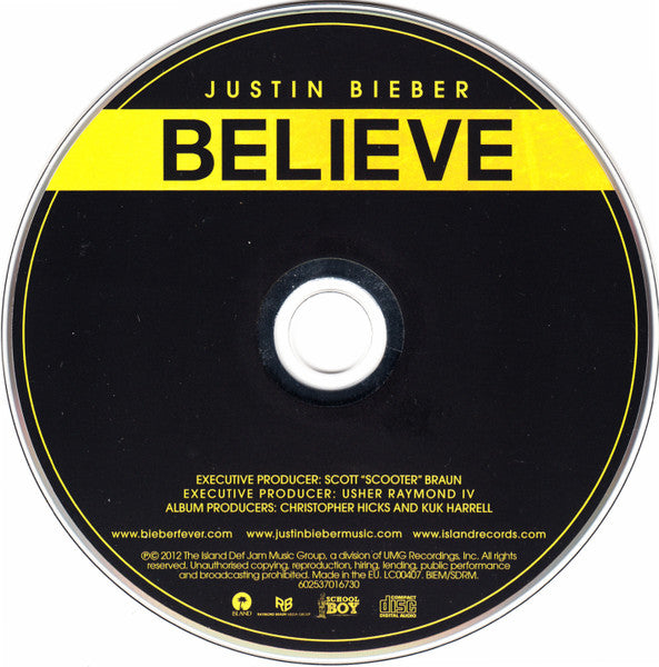 Justin Bieber - Believe CD