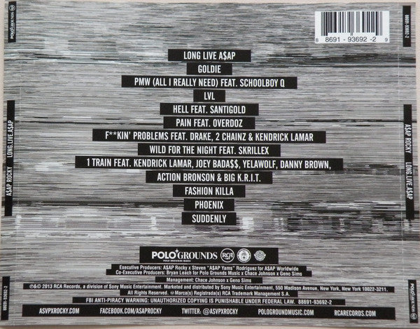 A$AP Rocky - Long.Live.A$AP CD