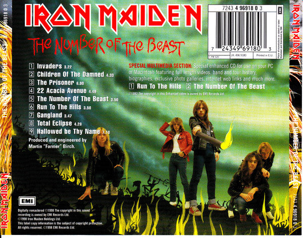 Iron Maiden -  The Number Of The Beast Remastered CD