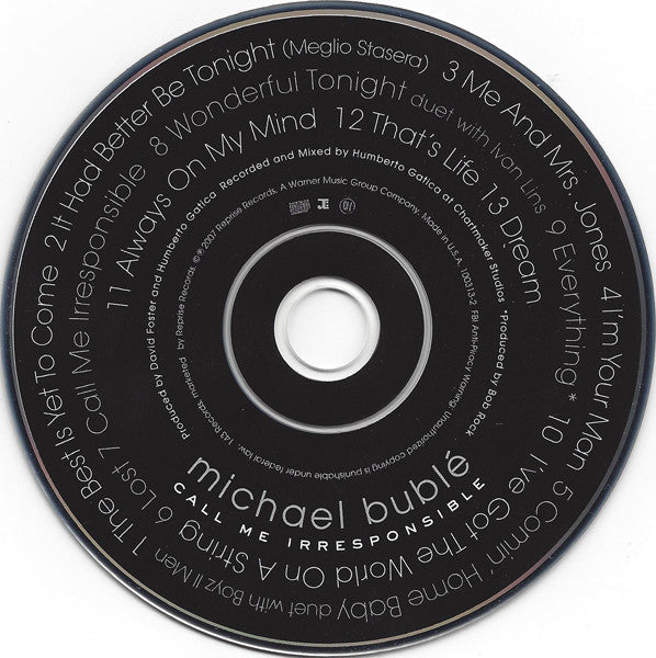 Michael Bublé - Call Me Irresponsible CD