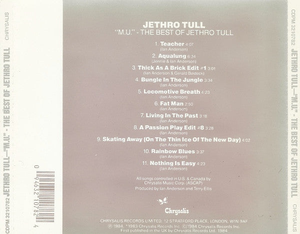 M.U. - The Best of Jethro Tull CD