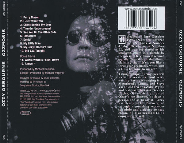 Ozzy Osbourne - Ozzmosis CD