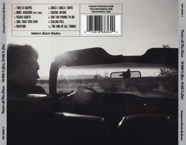 Panic! at the Disco - Too Weird To Live, Too Rare To Die! CD